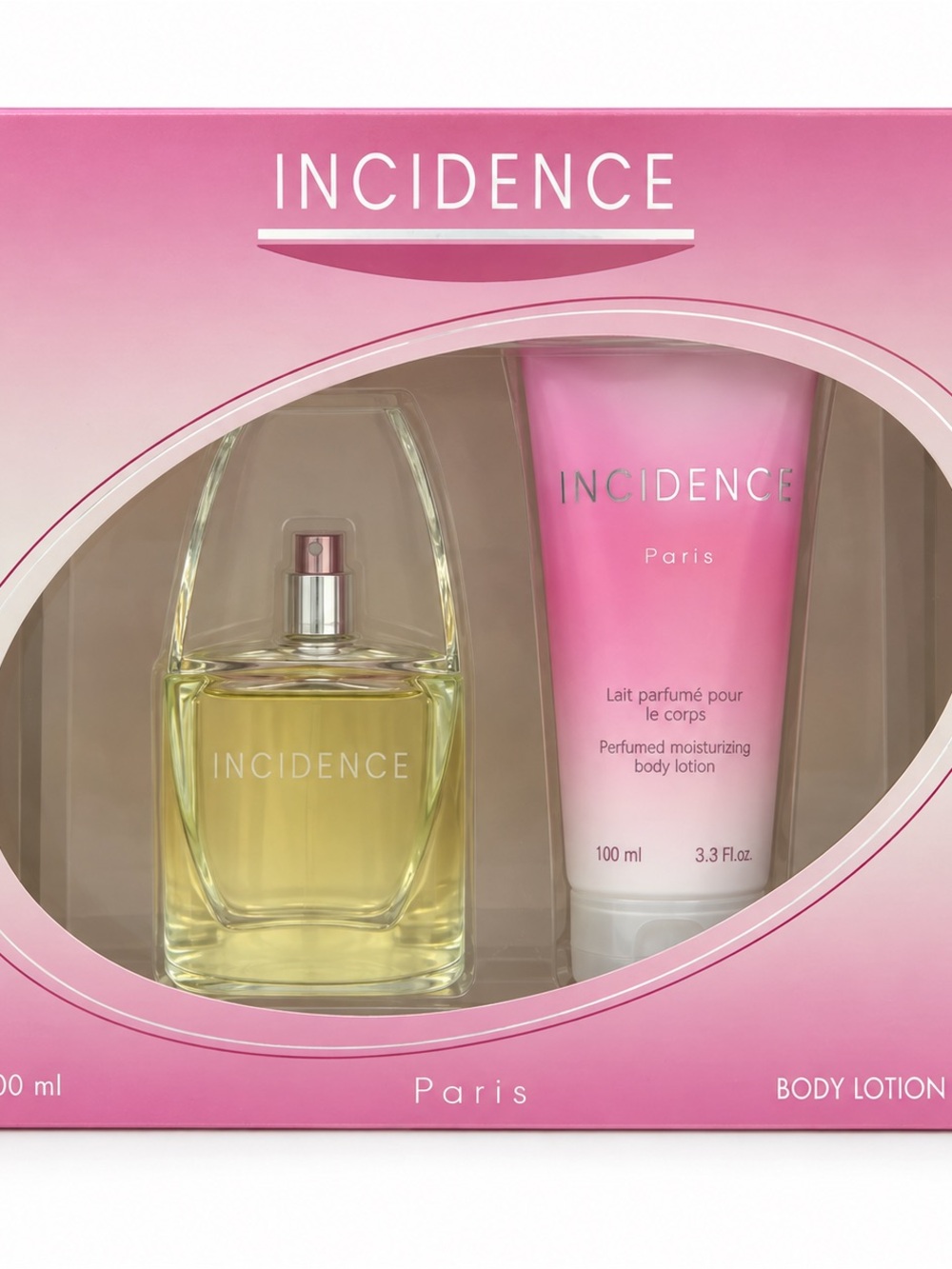 Paris Perfumed Body Lotion & Fragrance Set - Pink
